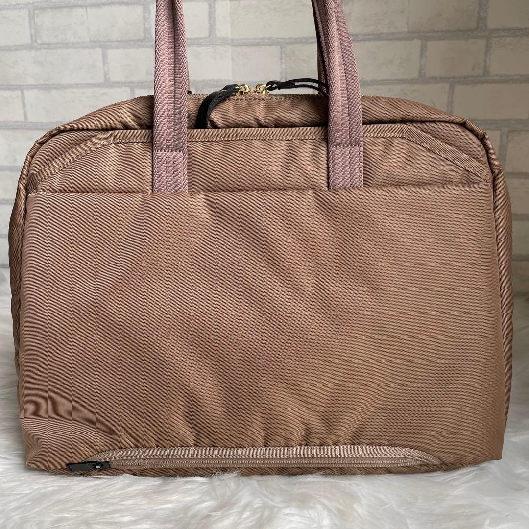 【美品】ポーターガール ビジネスバッグ トートバッグ シア ベージュ