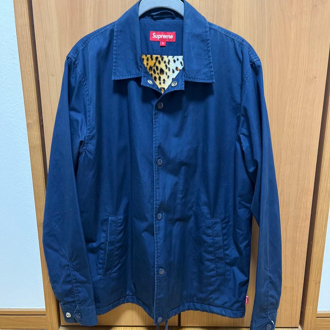 Supreme レオパード　コーチジャケット
