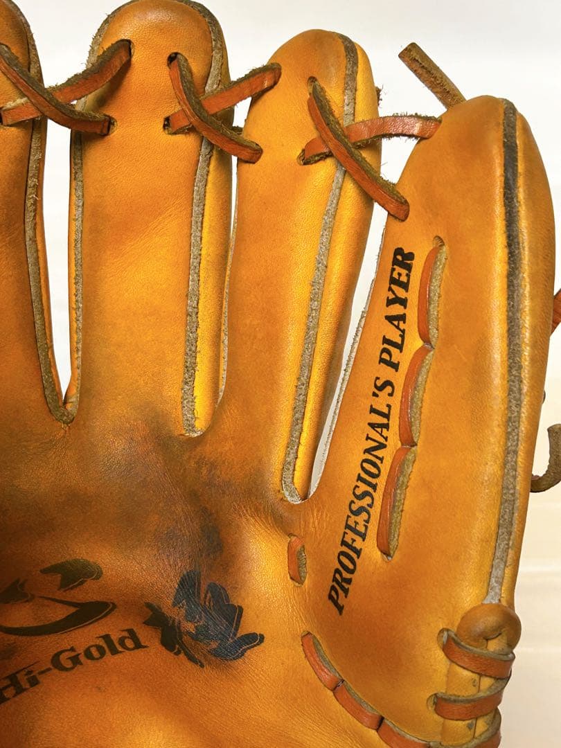 ★良型・即戦力★ ハイゴールド 心極 軟式 内野用グローブ 深め オイルメンテ済