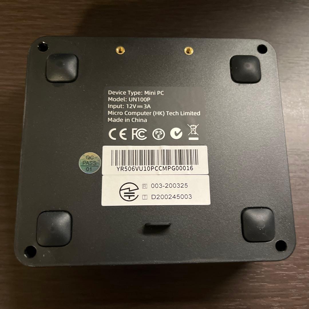 【美品】MINISFORUM UN100PミニPC SSD 512GB