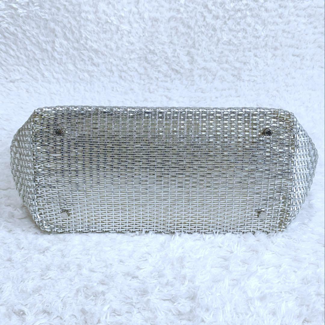 美品♪ ANTEPRIMA イントレッチオ インナーバッグ ポーチ付 シルバー