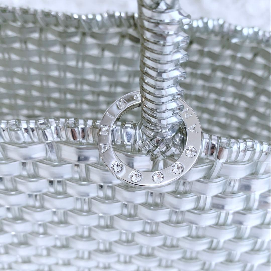 美品♪ ANTEPRIMA イントレッチオ インナーバッグ ポーチ付 シルバー