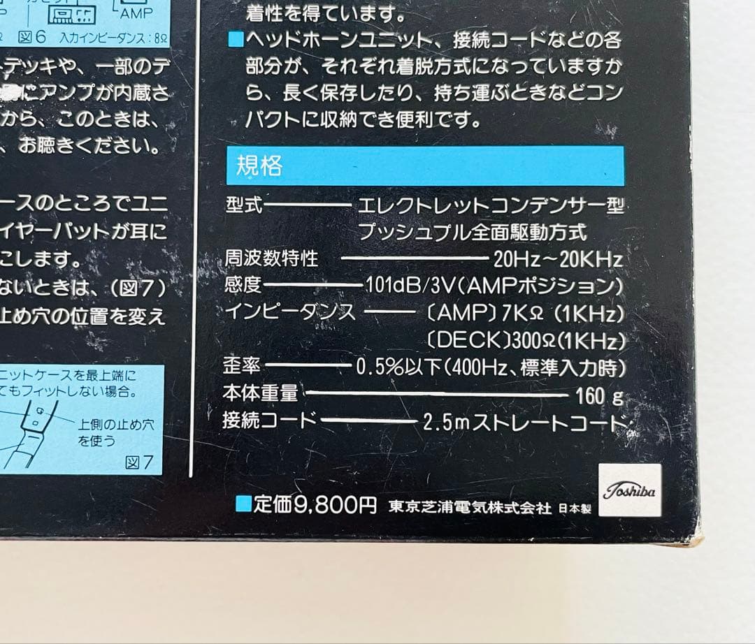 Aurex HR-X1 エレクトレットコンデンサーヘッドホン 新品未使用 東芝
