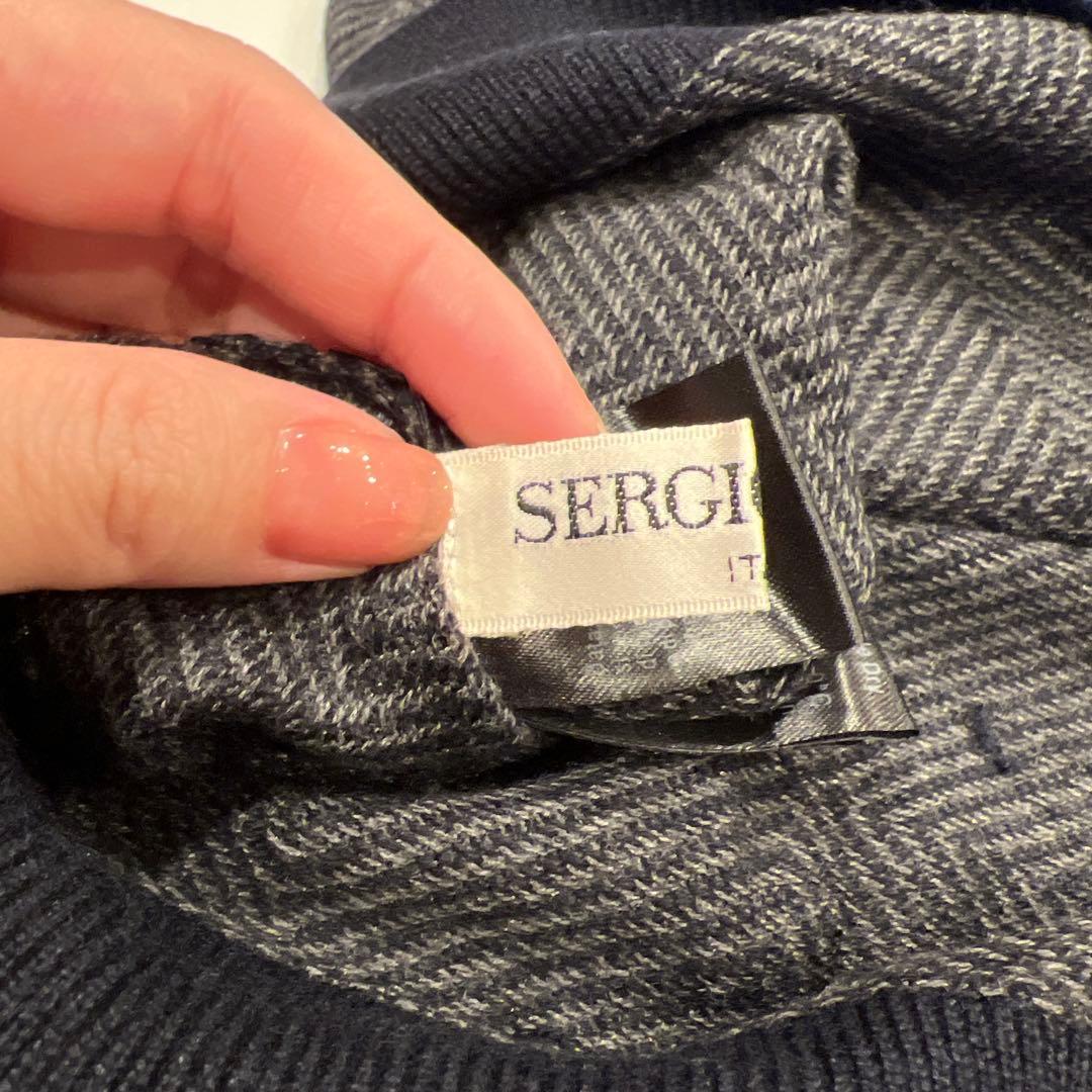 【近日削除】Sergio Olmi カシミア＆シルク　ハイネックセーター