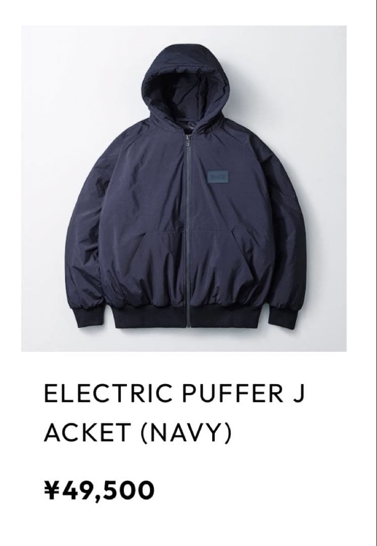 ジャケット・アウター ENNOY ELECTRIC PUFFER JACKET (NAVY)