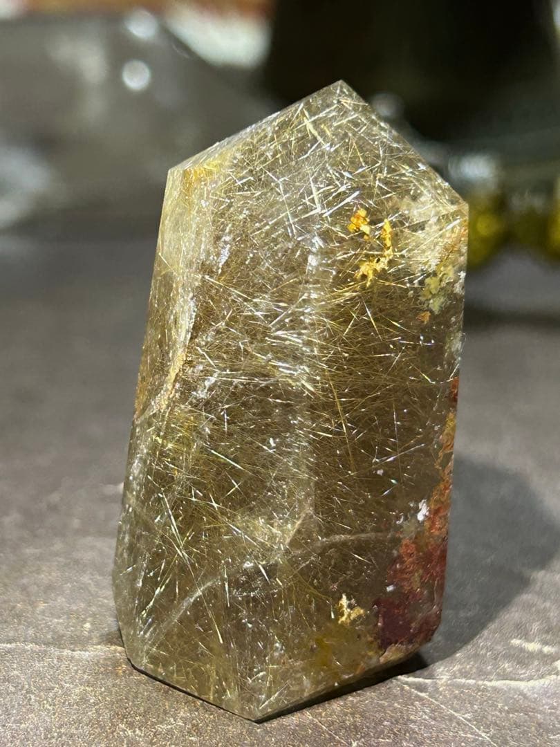 ⭐️別格高級品質！スモーキー　ルチル　原石　六角柱　福財龍王秘宝④ 極美