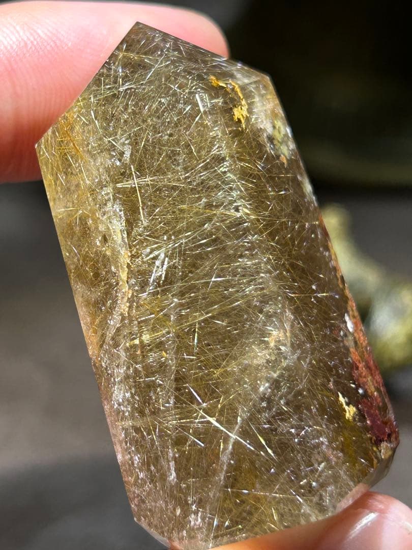 ⭐️別格高級品質！スモーキー　ルチル　原石　六角柱　福財龍王秘宝④ 極美