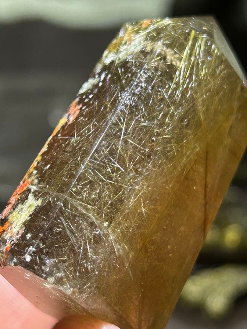 ⭐️別格高級品質！スモーキー　ルチル　原石　六角柱　福財龍王秘宝④ 極美