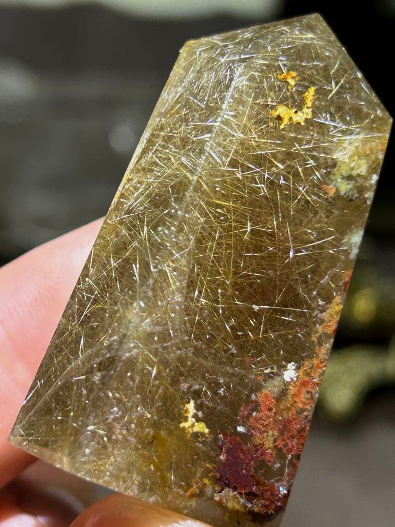 ⭐️別格高級品質！スモーキー　ルチル　原石　六角柱　福財龍王秘宝④ 極美