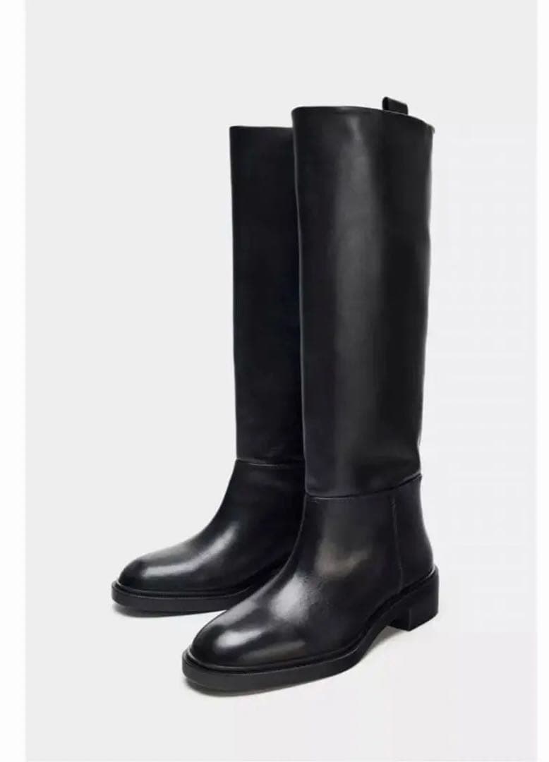 ZARA 乗馬風ブーツ　37