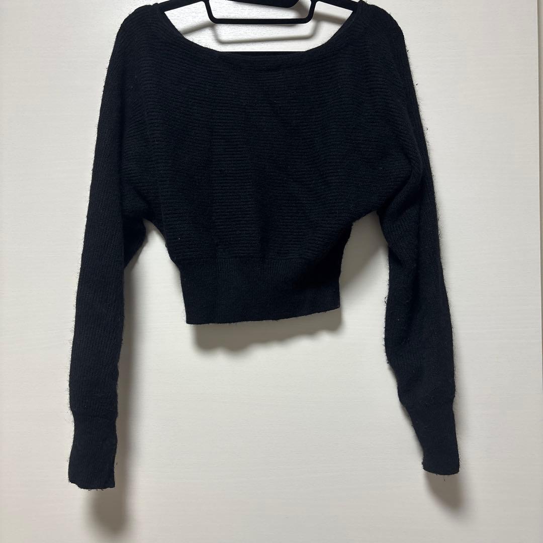 SNIDEL カーデ×チュールスカートセット　BLK