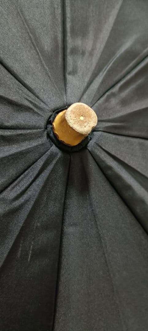 サンバリア100　折りたたみ日傘 　ブラック　フリルがエレガント