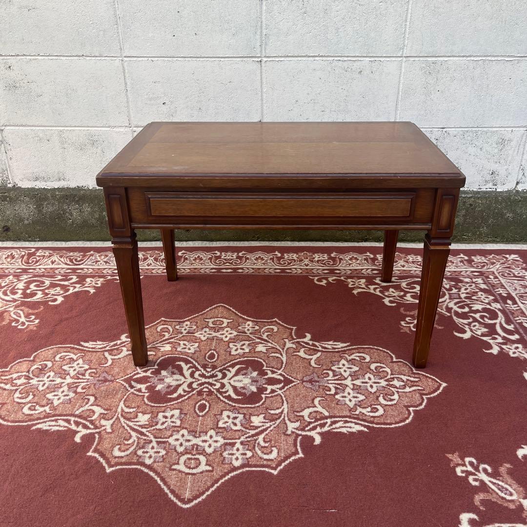 古家具◾️maruni マルニ 地中海シリーズ 木製 サイドテーブル 引き出し付