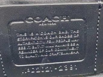 COACH ドローストリングバッグ オリーブグリーン