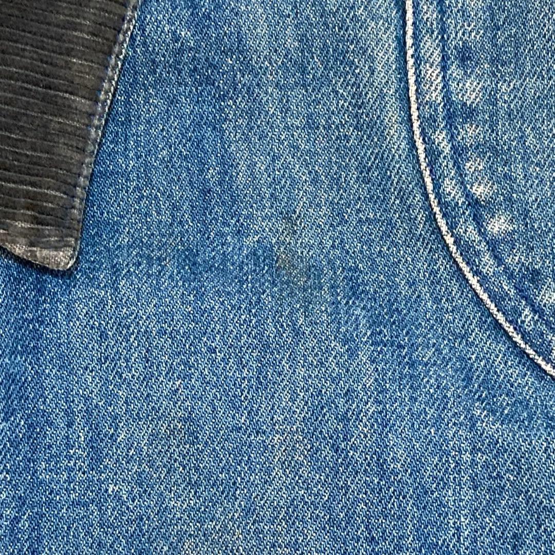 80s ポロ ラルフローレン デニムジャケット シンプル 青 M 1780