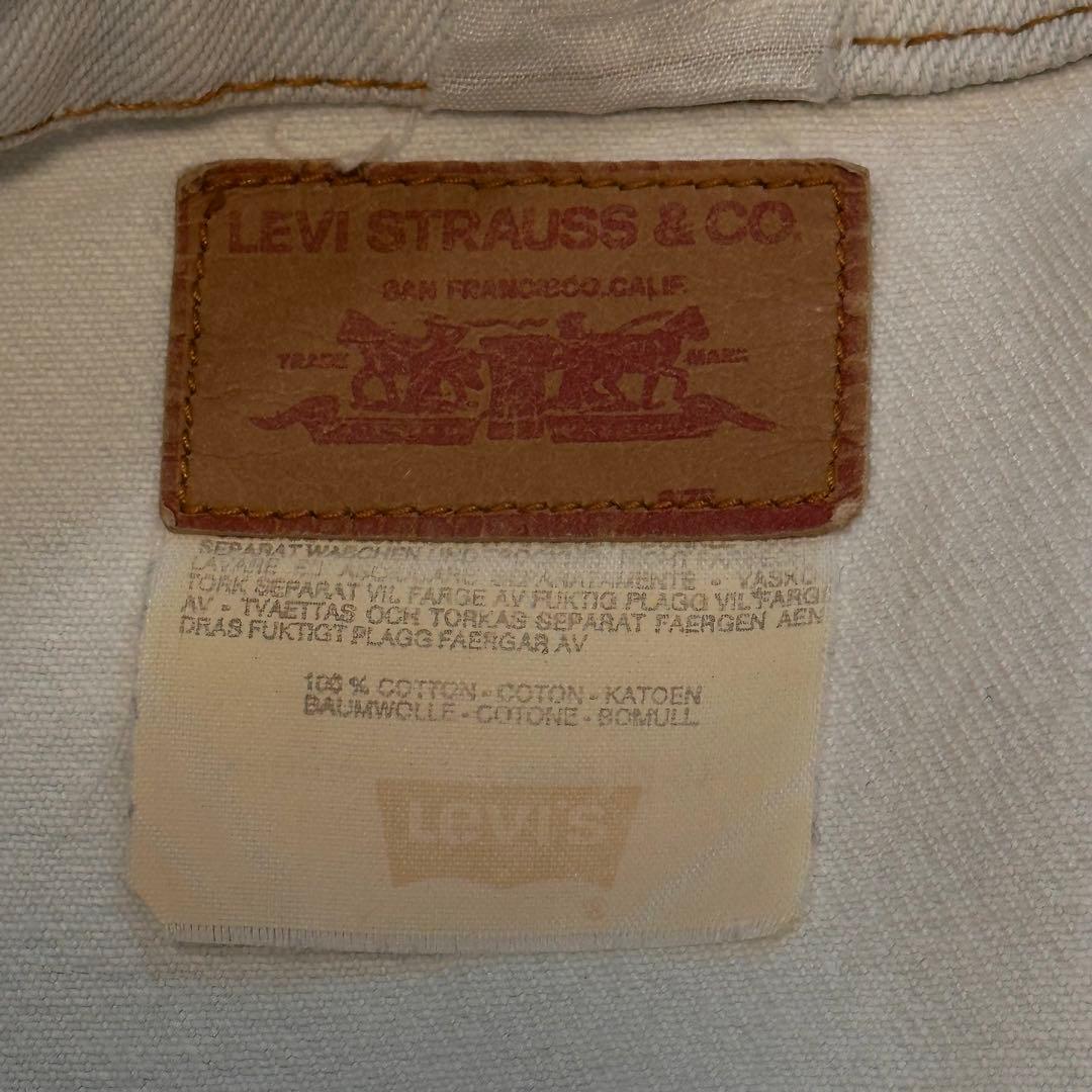 希少カラー【Levi'sリーバイス】ホワイトデニムジャケット　90s 70507