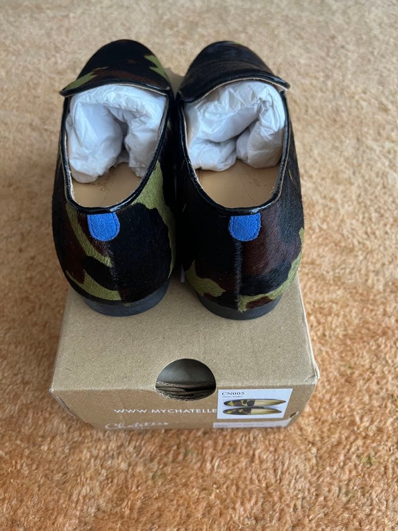 Chatelles シャテル　カモフラ　新品　ローファー　モカシン　マテオ 39