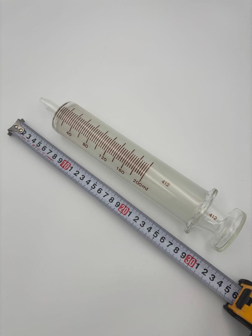 ま*う様 200mlガラス浣腸器　TOP社製　ガラス製　浣腸器　アンティーク浣腸