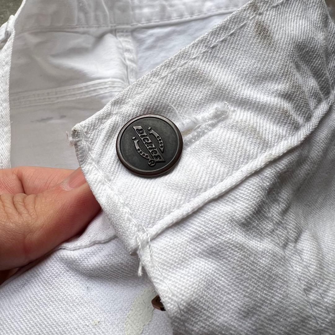 DICKIES ペンキ グランジ ホワイト ペインターパンツ W33