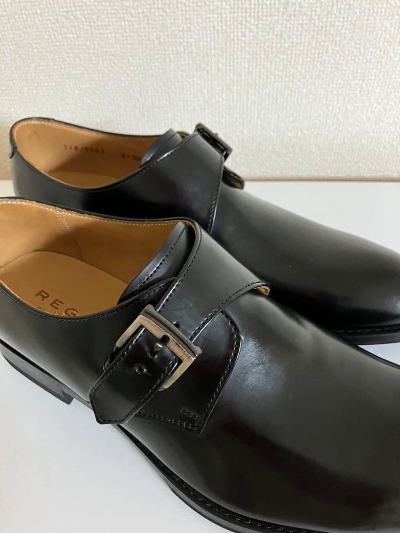 REGAL シングルモンクストラップ　ビジネスシューズ　ブラック　24.5