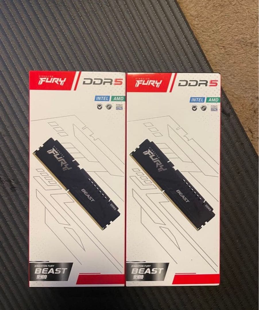 FURY BEAST DDR5 32GB メモリ 2枚セット