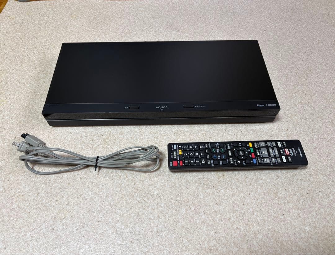 AQUOS ブルーレイレコーダー (W録/1TB)