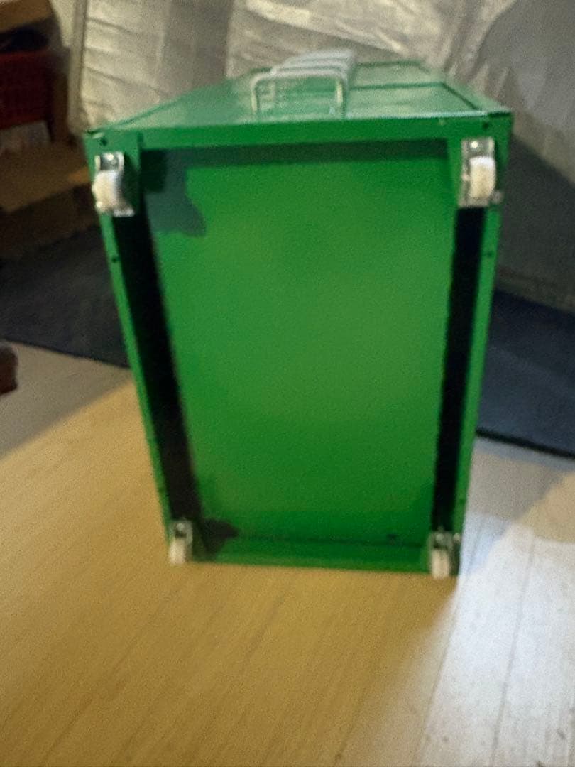 廃番　IKEAイケア　HELMER ヘルメル　スチールユニット 6段グリーン