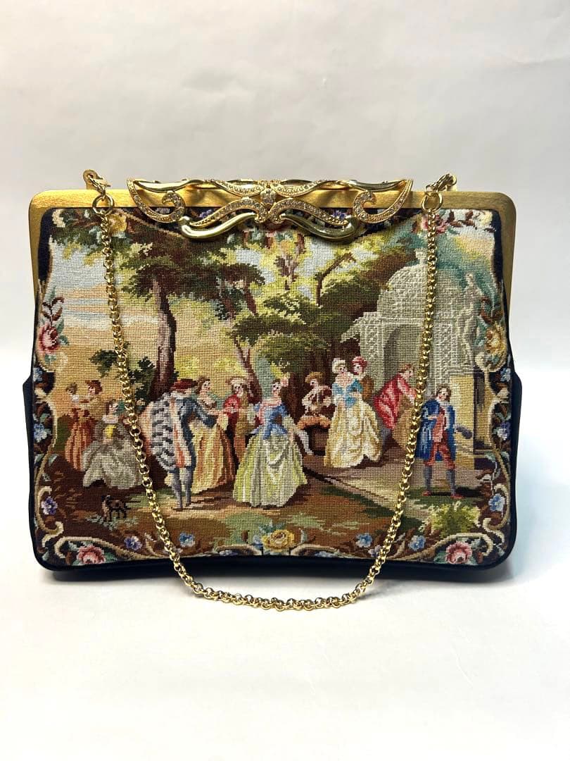 新品未使用品　プチポアン刺繍　パーティーバック　ダンス