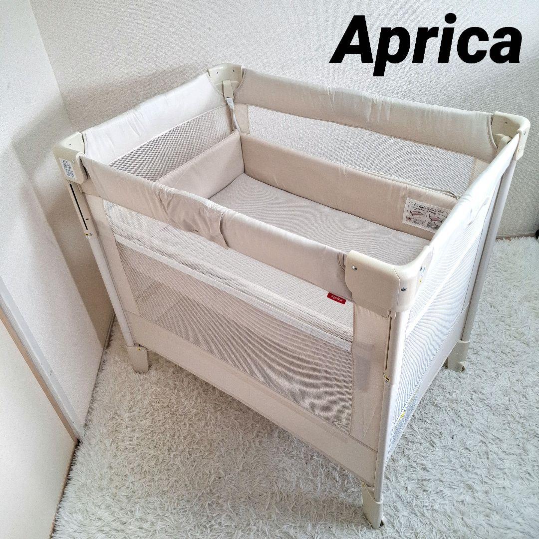 【送料無料】Aprica アップリカ ベビーベッド ココネルエアー ミルク WH