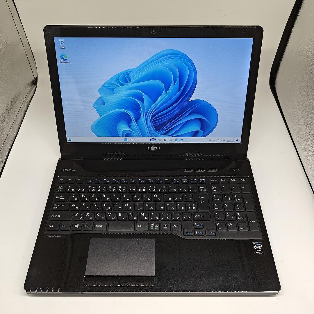 【富士通】AH53 爆速i7 SSD512GB 16GB オフィス付きノートPC