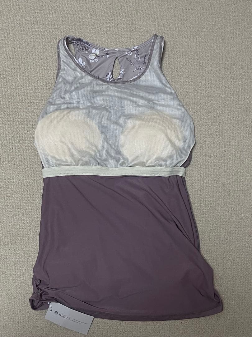 新品【SUKALA】LAVA★ボタニカルガーデンフレアタンク★M★モカピンクM