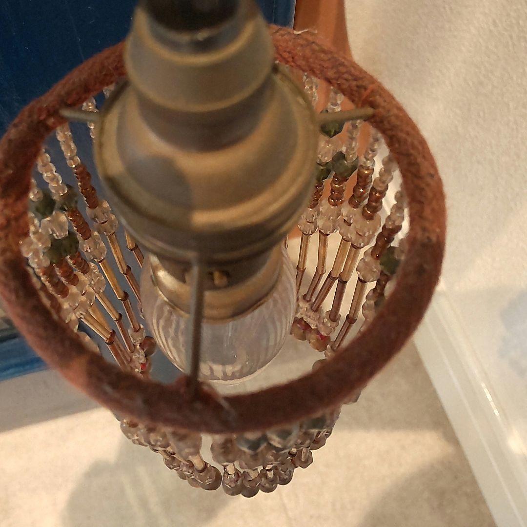 ビーズ装飾 ペンダントライト 美品!!