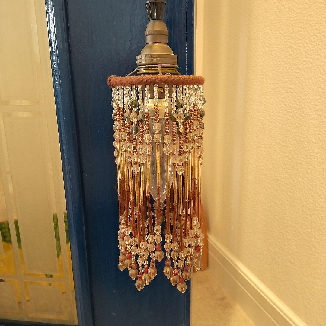 ビーズ装飾 ペンダントライト 美品!!