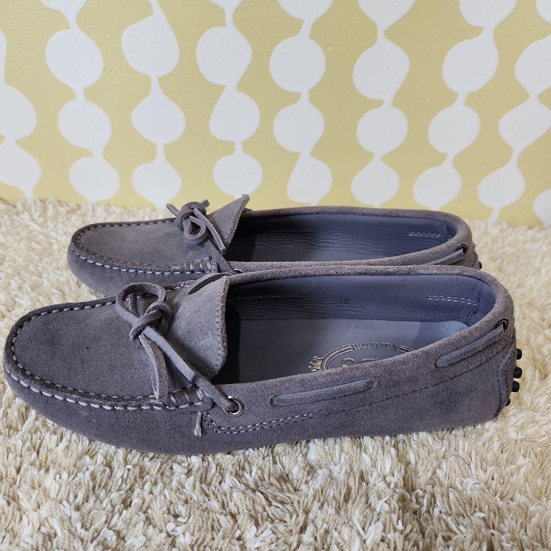 TOD'S スエード ゴンミーニ ドライビングシューズ ローファー 36