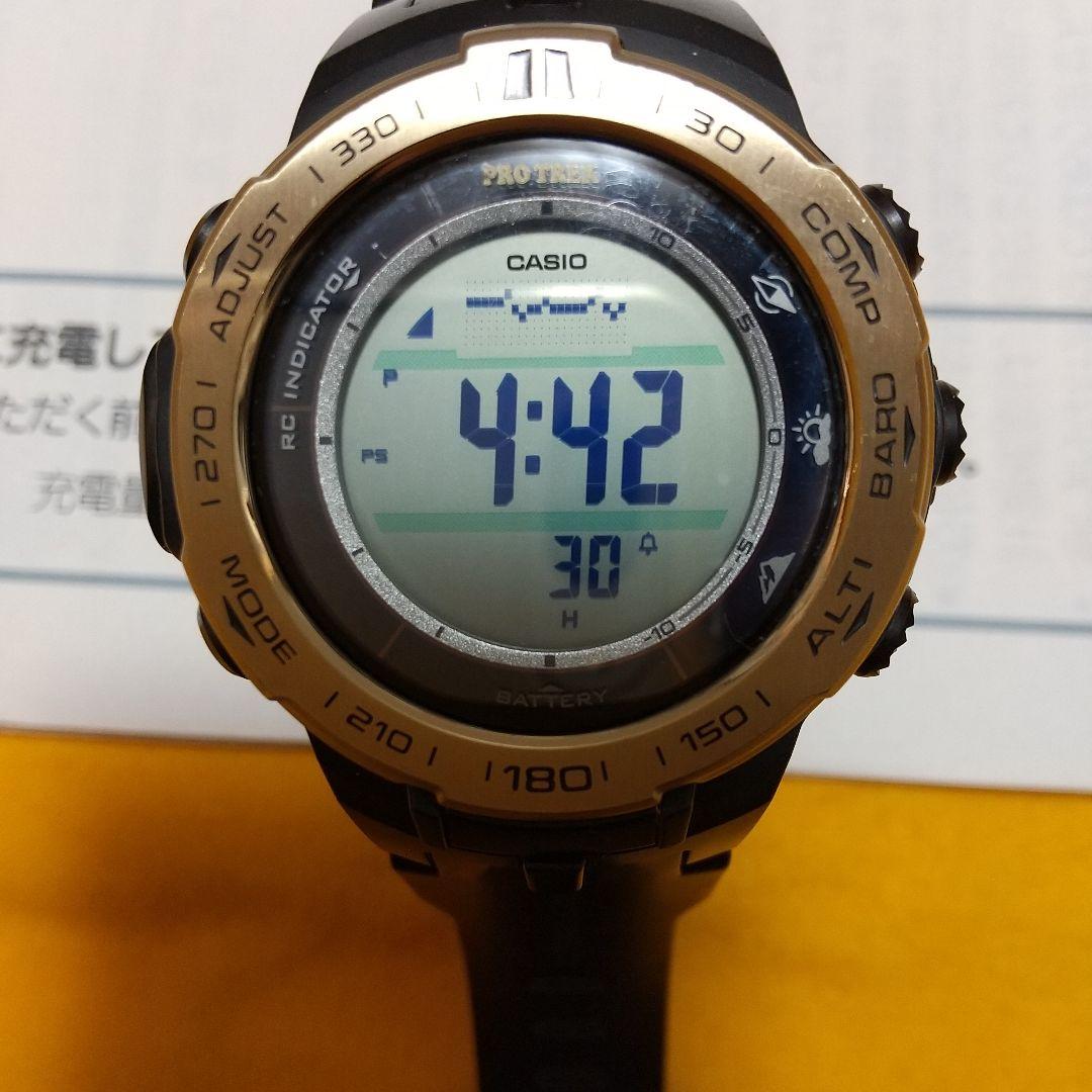 最終値下げ CASIO PRO TREK ソーラー腕時計 3444