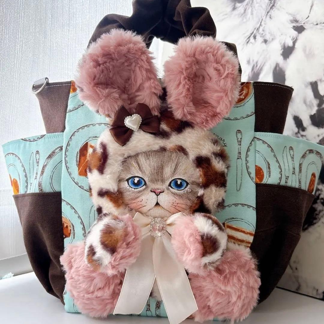 ま*ー様 コヤンイサムチョン　スイーツルミちゃん　バック　レオパードファー