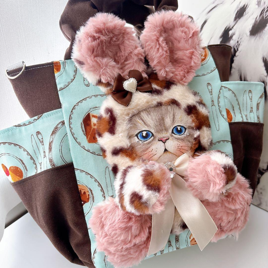 ま*ー様 コヤンイサムチョン　スイーツルミちゃん　バック　レオパードファー