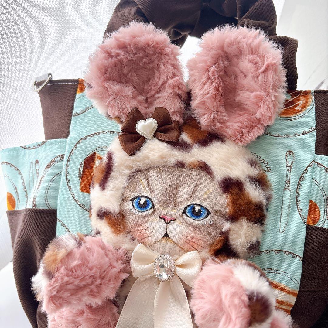 ま*ー様 コヤンイサムチョン　スイーツルミちゃん　バック　レオパードファー