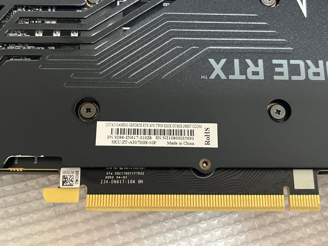 グラフィックボード・グラボ・ビデオカード ZOTAC GeForce RTX 3070 8GB Twin Edge OC