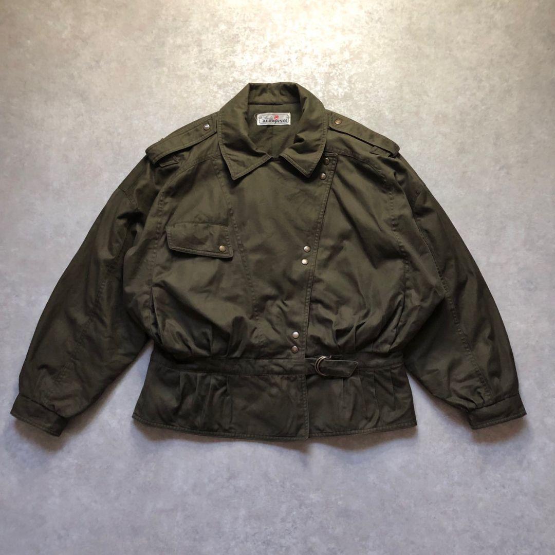 80s-90s ヴィンテージイタリア製変形ギミックミリタリーボンバージャケット