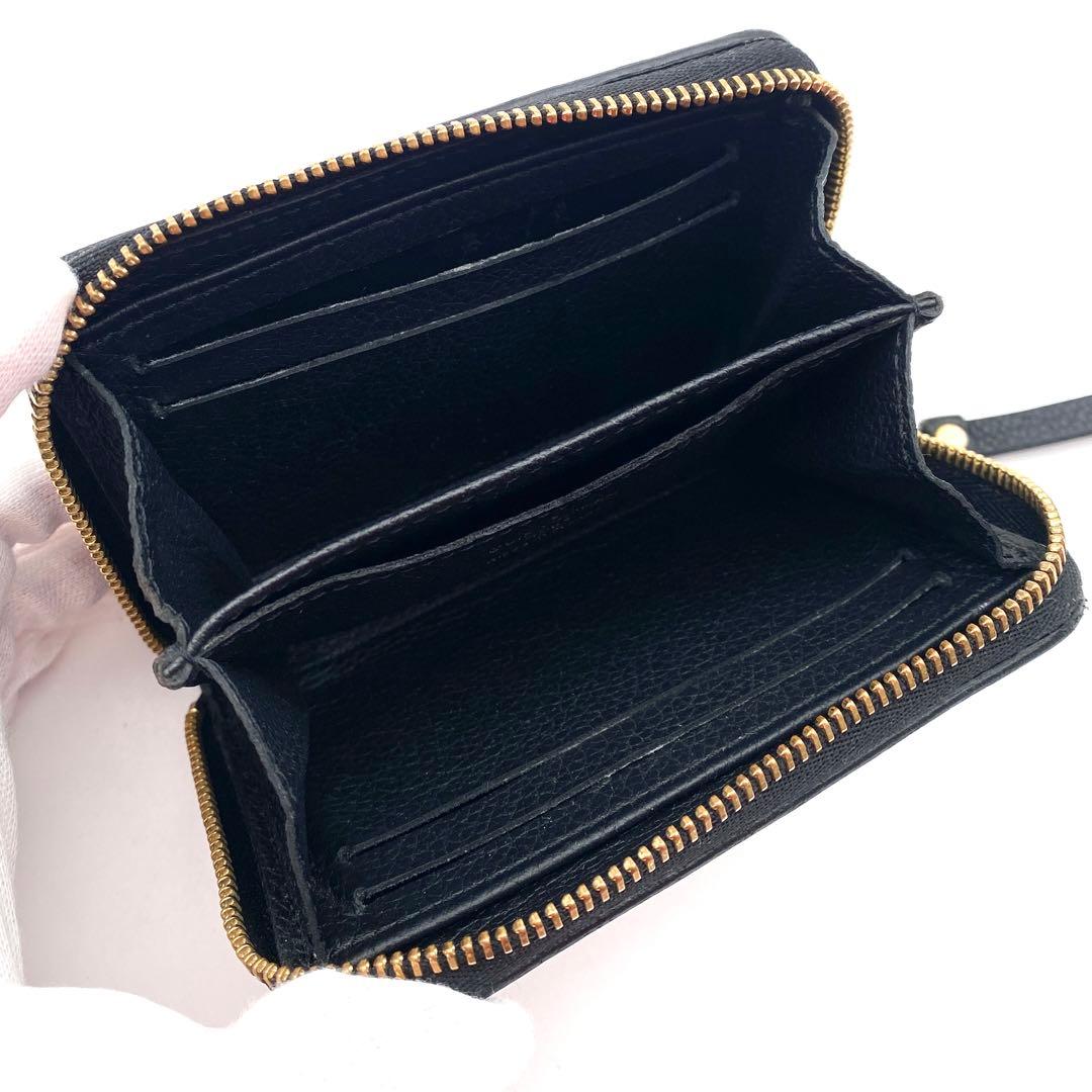 ルイヴィトン モノグラム アンプラント バイカラージッピーパース ブラック