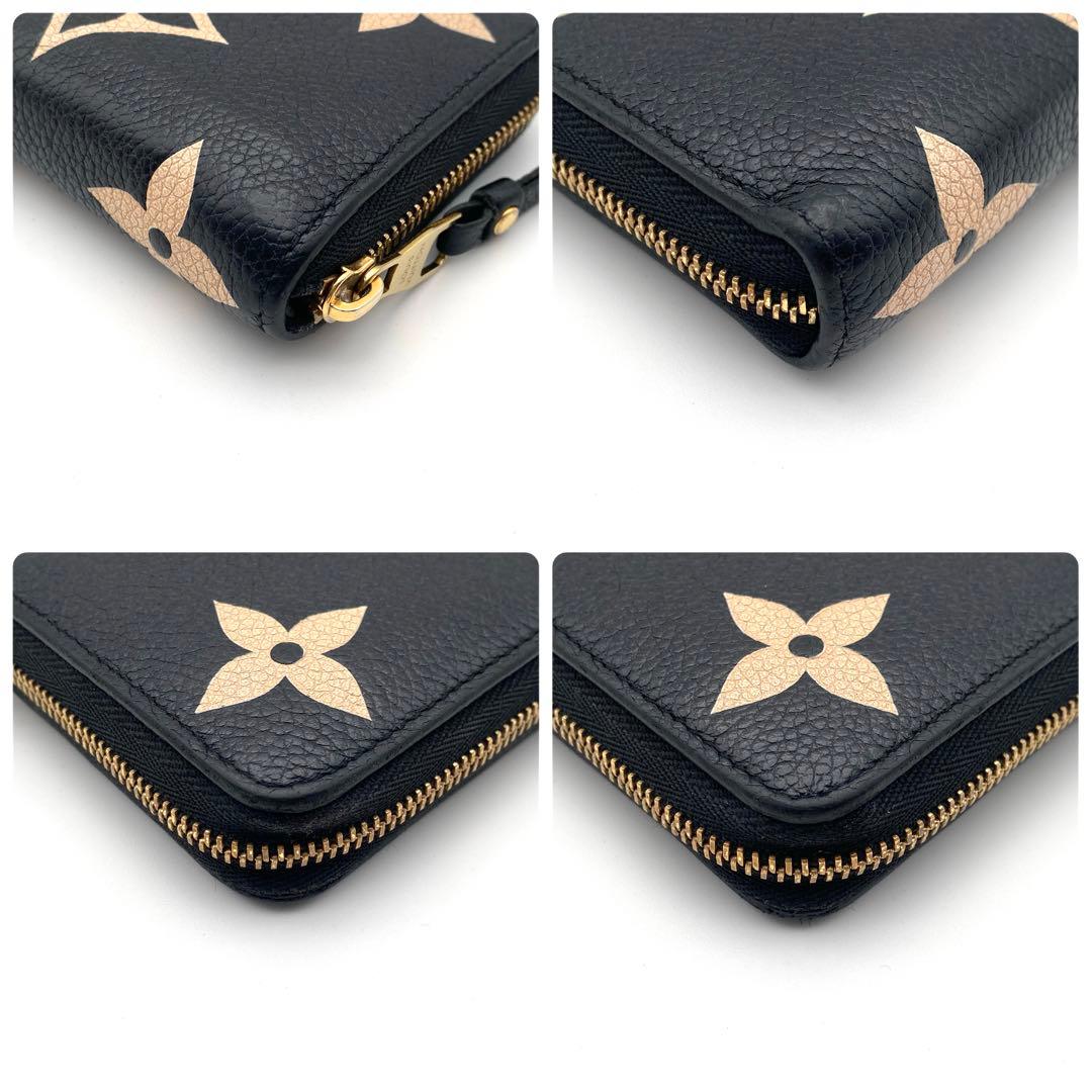 ルイヴィトン モノグラム アンプラント バイカラージッピーパース ブラック