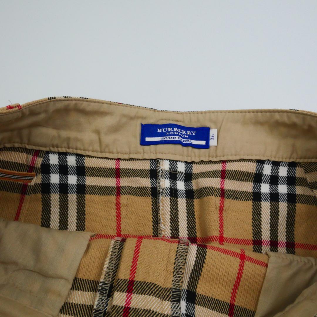 BURBERRY　BLUE　LABEL ミニスカート ベージュ　ノバチェック