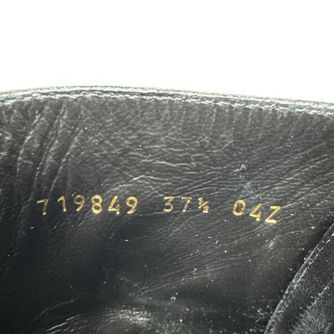 極美品　グッチ　GUCCI アンクルブーツ　ダブルG ブラック　24cm