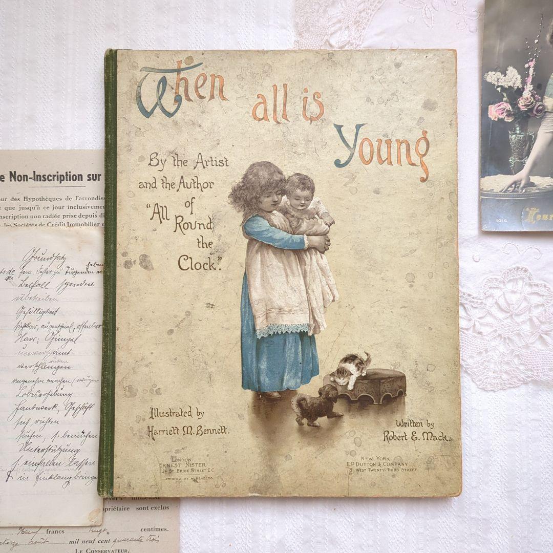 超稀少 1888年 アーネストニスター ハリエットベネット絵本 ヴィクトリアン