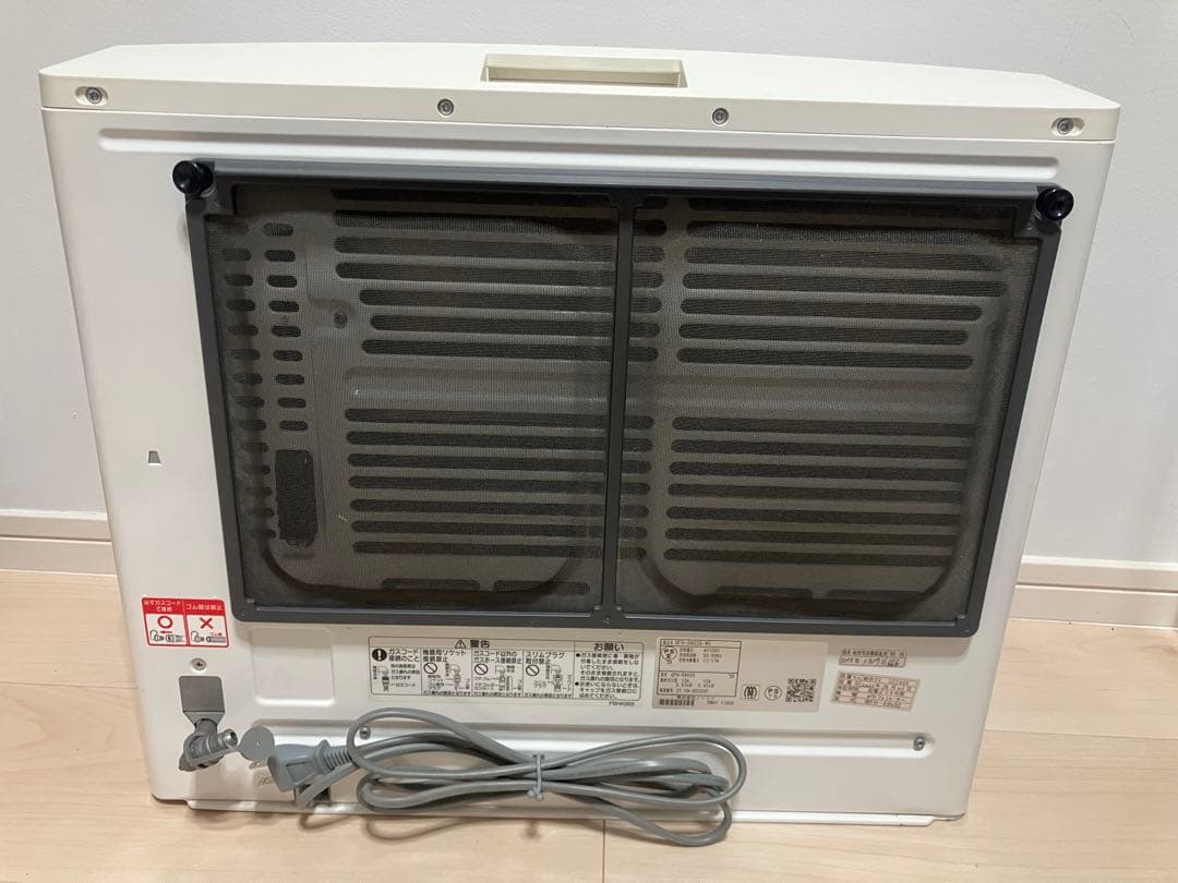 ノーリツ ガスファンヒーター　ガスコード付GFH-5802S-W5 都市ガス用