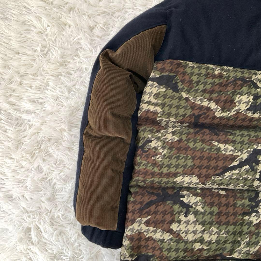 しゅ様ご予約品美品 ⭐︎MR GENTLEMAN カモフラダウンジャケット 紺 M