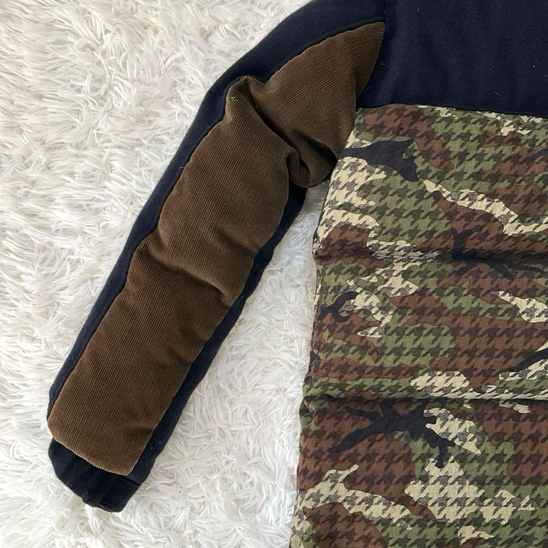 しゅ様ご予約品美品 ⭐︎MR GENTLEMAN カモフラダウンジャケット 紺 M