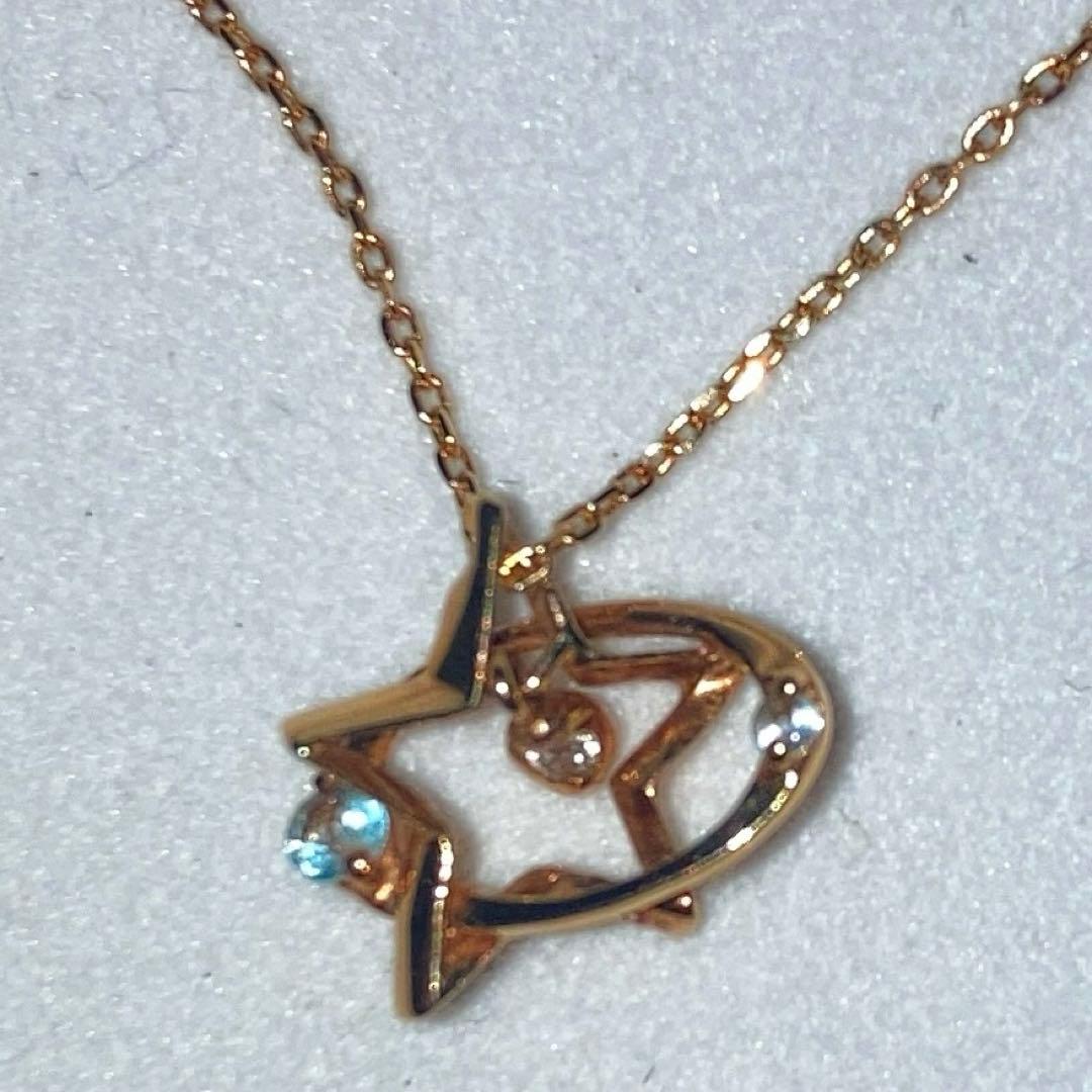 スタージュエリー70周年限定ダイヤ・ブルートパーズネックレス