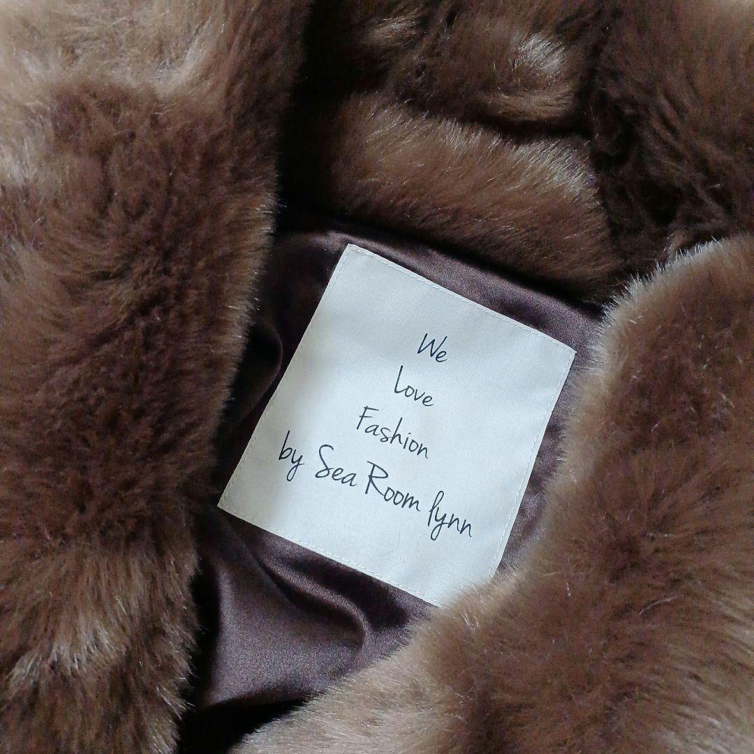 美品✨Sea Room lynn エコファーコート　ショートジャケット　ブラウン